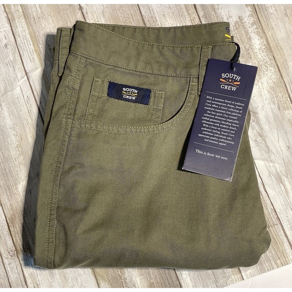 Other - NWT‎ Men's South Crew Casual Olive Green Pants Size Medium 32X33